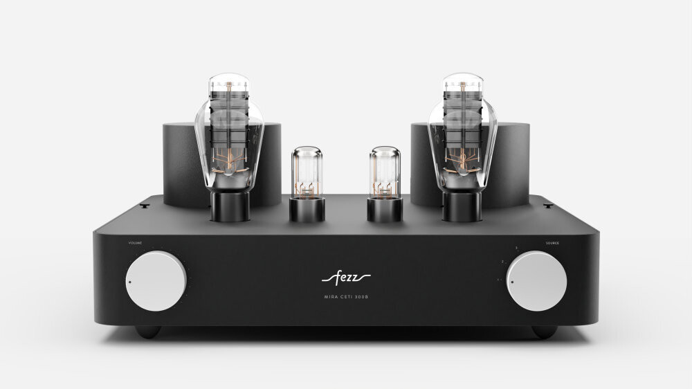FEZZ Audio Mira Ceti Evolution, 300B Single-Ended Röhrenverstärker in schwarz mit Sub out, Direct IN