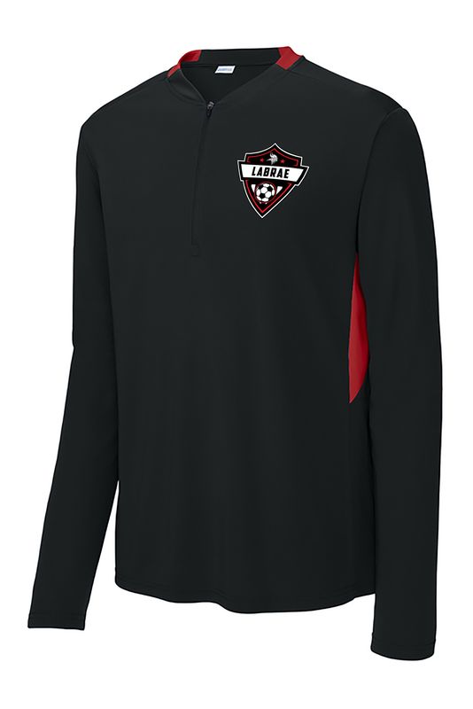 1/4 Zip Front left chest logo
