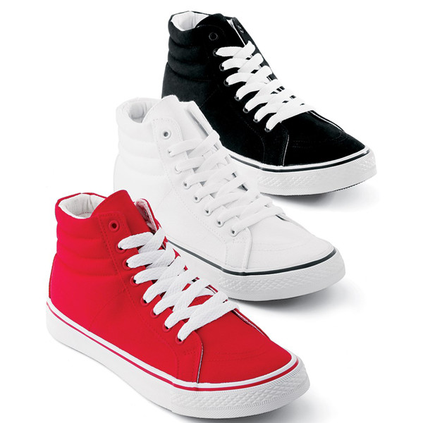 CANVAS HIGH-TOP SNEAKERS