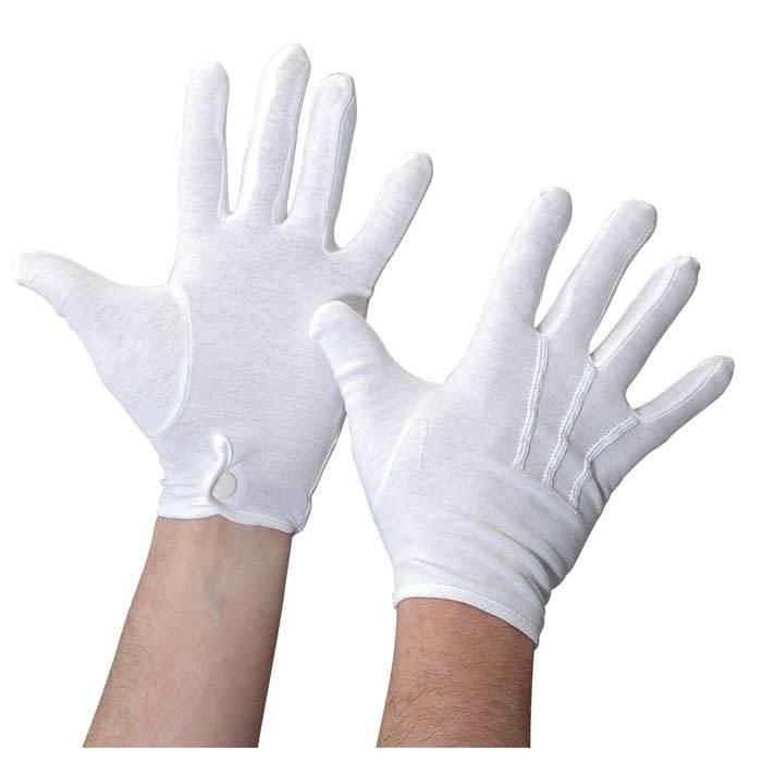 COTTON MILITARY MARCHING BAND GLOVES WITH SNAP CLOSURE