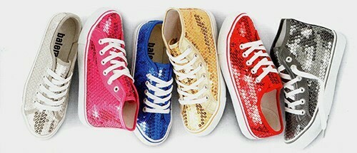 Red sequin high shop top sneakers