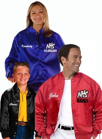 LIGHT LINED SATIN BASEBALL JACKET W 