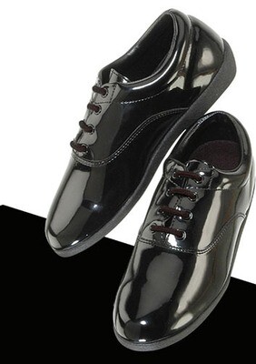 PINNACLE BLACK PATENT MARCHING BAND SHOES
