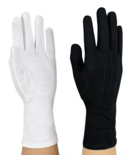LONG WRISTED NYLON POLYSTRETCH MARCHING BAND GLOVES LWNY