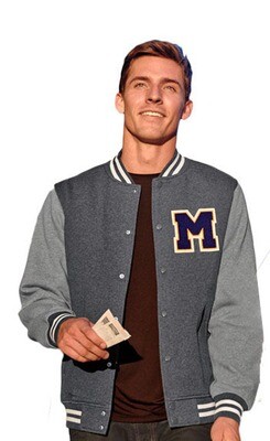 FLEECE VARSITY JACKET