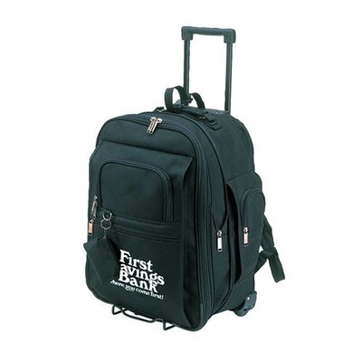 EXPANDABLE ROLLING BLACK BACKPACK 2047