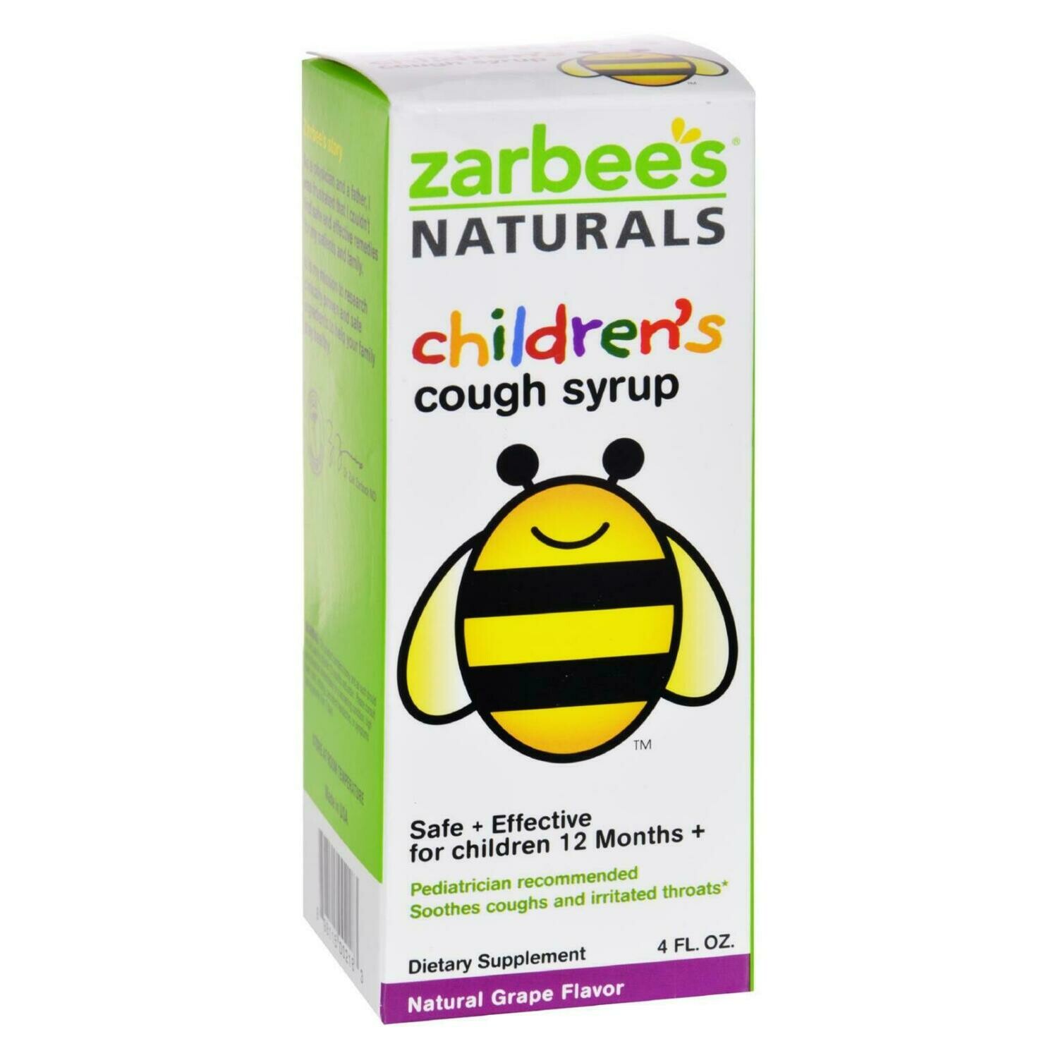 Zarbee&#39;s All Natural Children&#39;s Cough Syrup - Grape - 4 Oz