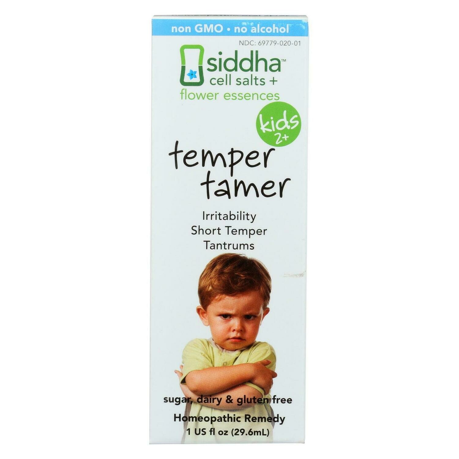 Siddha Flower Essences Temper Tamer - Kids - Age Two Plus - 1 Fl Oz