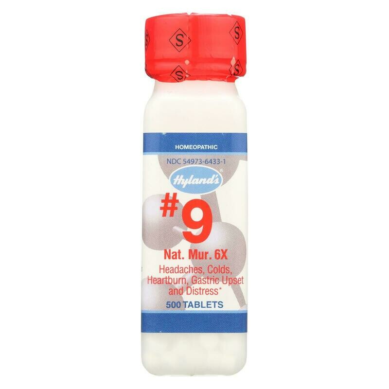 Hyland&#39;s No.9 Natrum Mur. 6x - 1 G - 500 Tablets