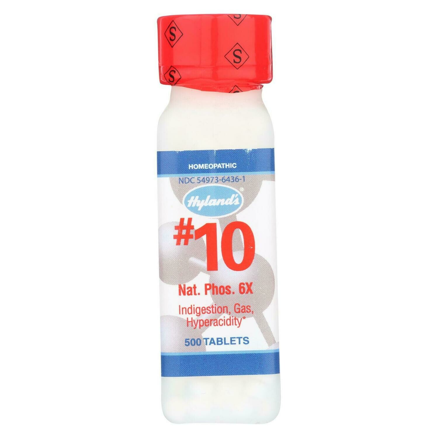 Hyland&#39;s No.10 Nat. Phos 6x - 500 Tablets