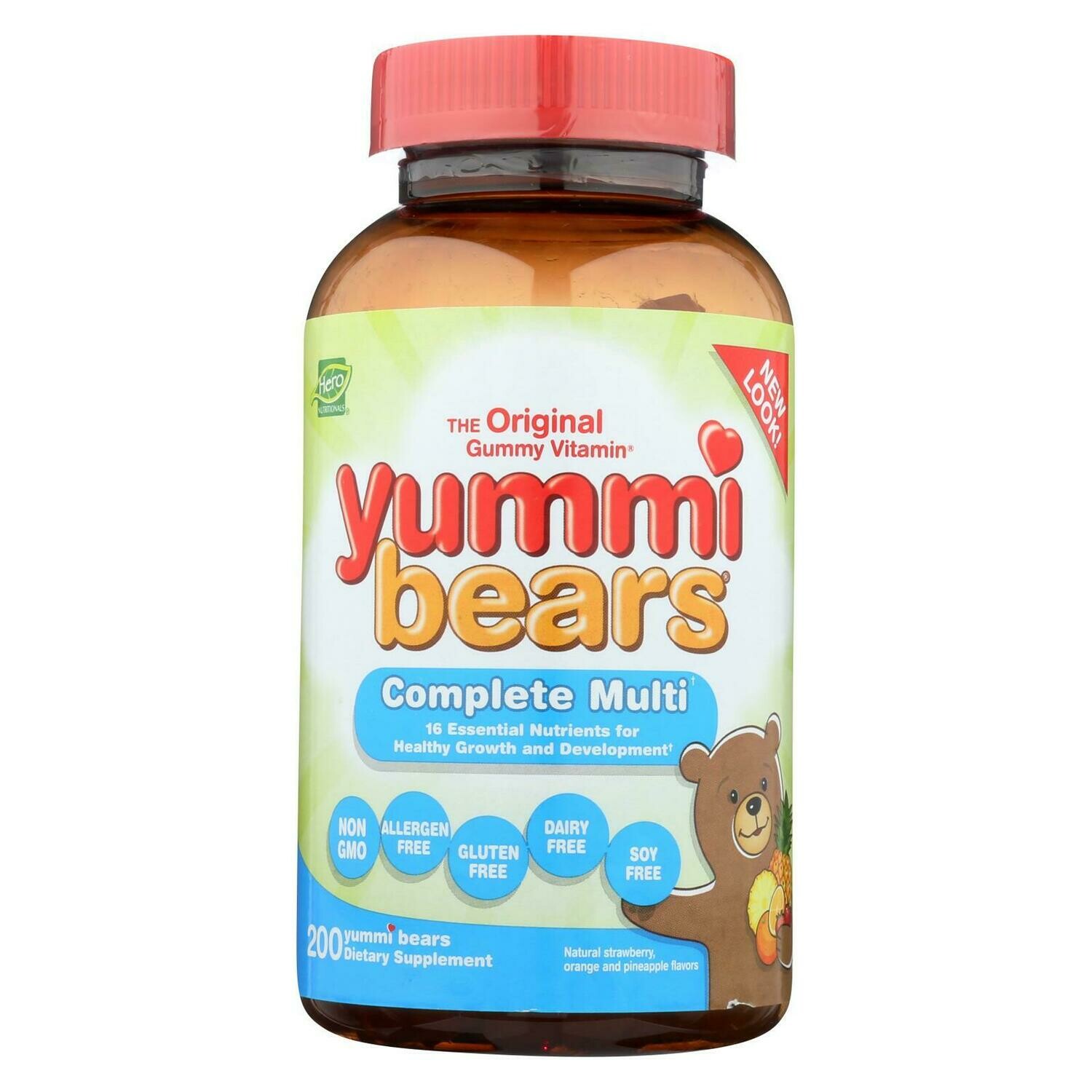 Hero Nutritionals Yummi Bears Gummy Vitamins For Children - 200 Gummies