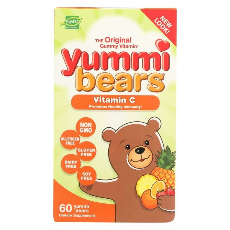 Hero Nutritionals Yummi Bears Vitamin C - 60 Chewables