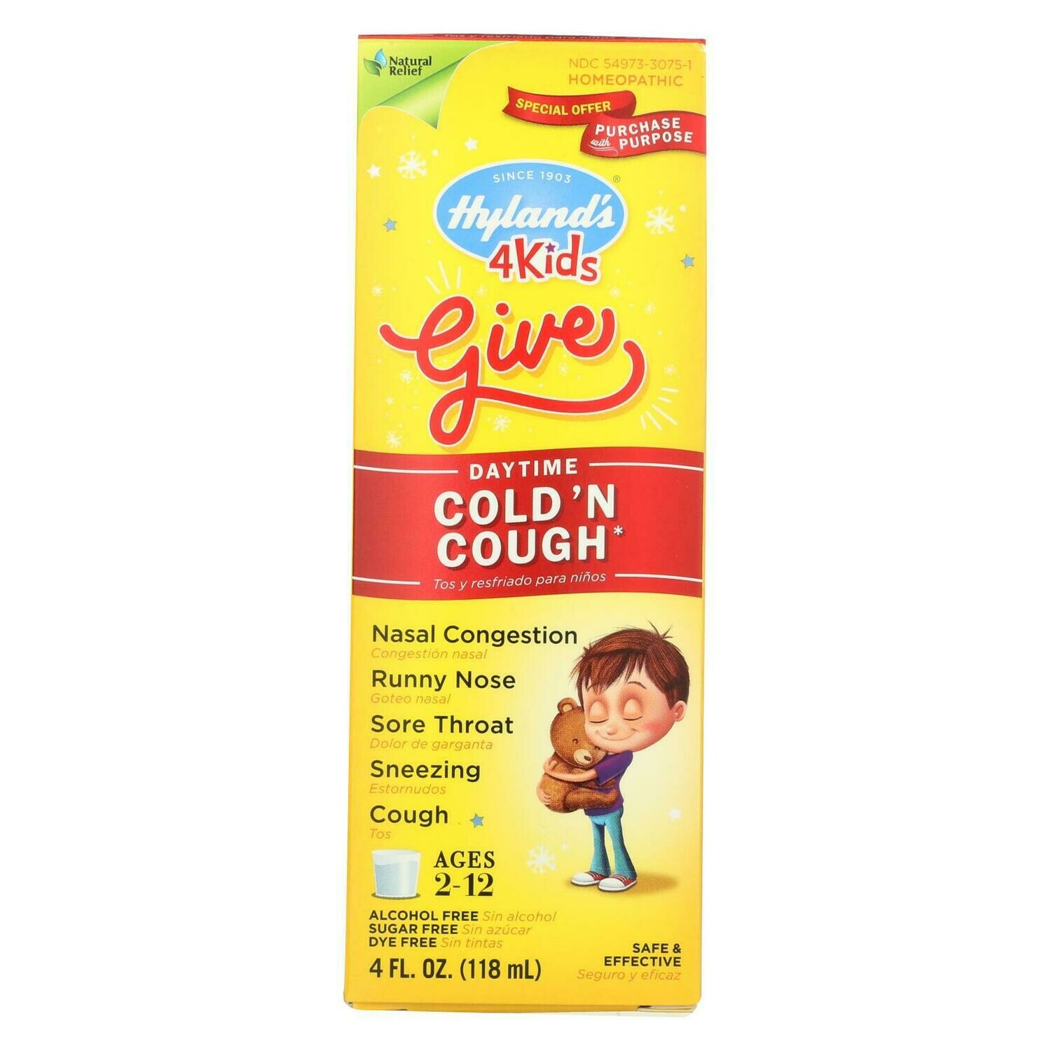 Hyland&#39;s Cold &#39;n Cough 4 Kids - 4 Fl Oz