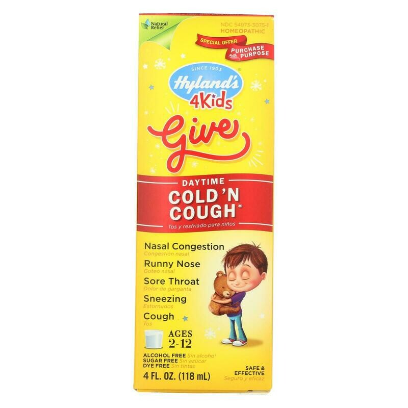 Hyland&#39;s Cold &#39;n Cough 4 Kids - 4 Fl Oz