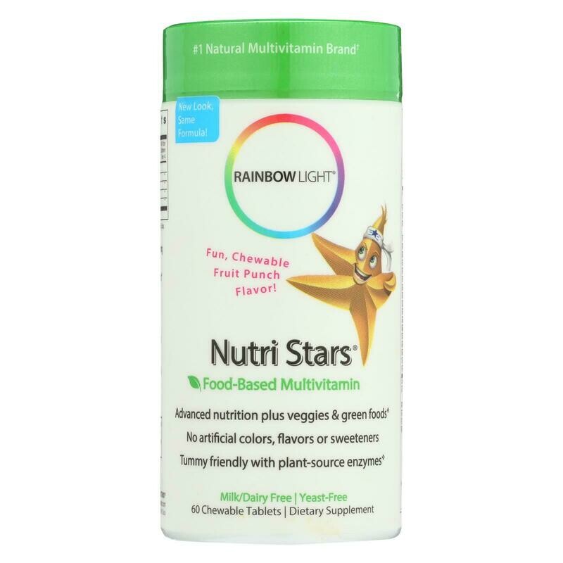 Rainbow Light Nutristars Delicious Fruit Blast - 60 Chewable Tablets