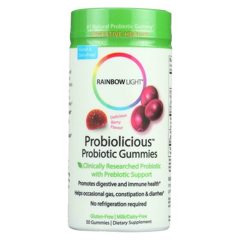 Rainbow Light Probiolicious Gummies Natural Cranberry - 50 Gummies