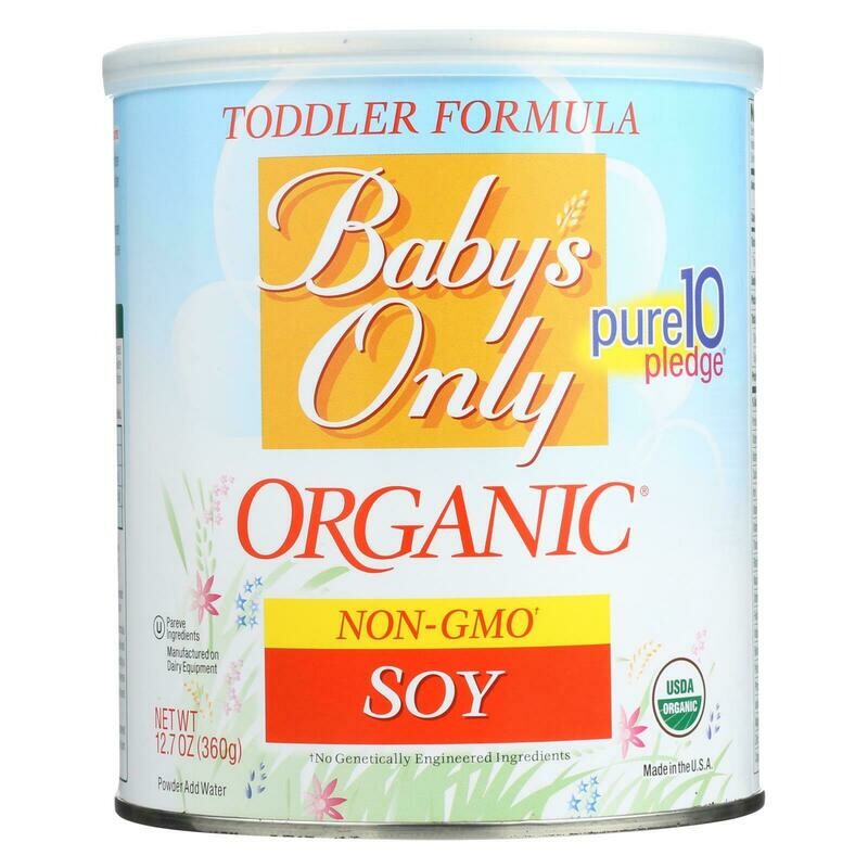 Baby&#39;s Only Organic Soy Iron Fortified Toddler Formula - Soy Formula - Case Of 6 - 12.7 Oz.