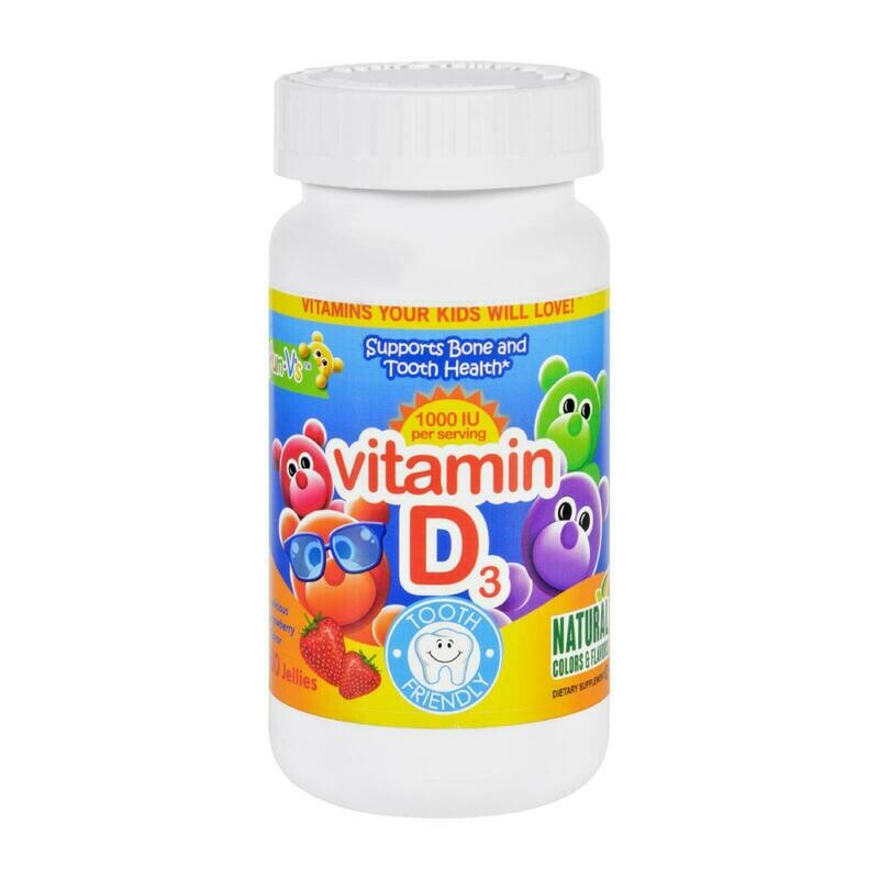 Yum V&#39;s Vitamin D Jellies Yummy Berry - 60 Chewables