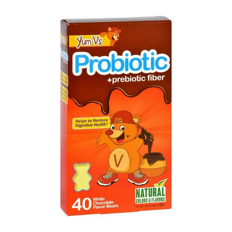 Yum V&#39;s Probiotic Plus Prebiotic Fiber Vanilla - 40 Bears