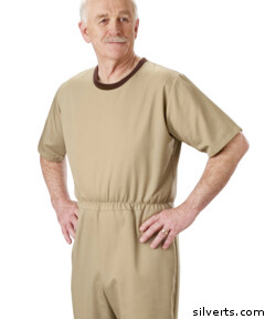 Mens&#39; Alzheimers Clothing - Alzheimer&#39;s Anti-strip Jumpsuit - Extra Tear Resistant - Adult Onesie Up To 3 Xlarge