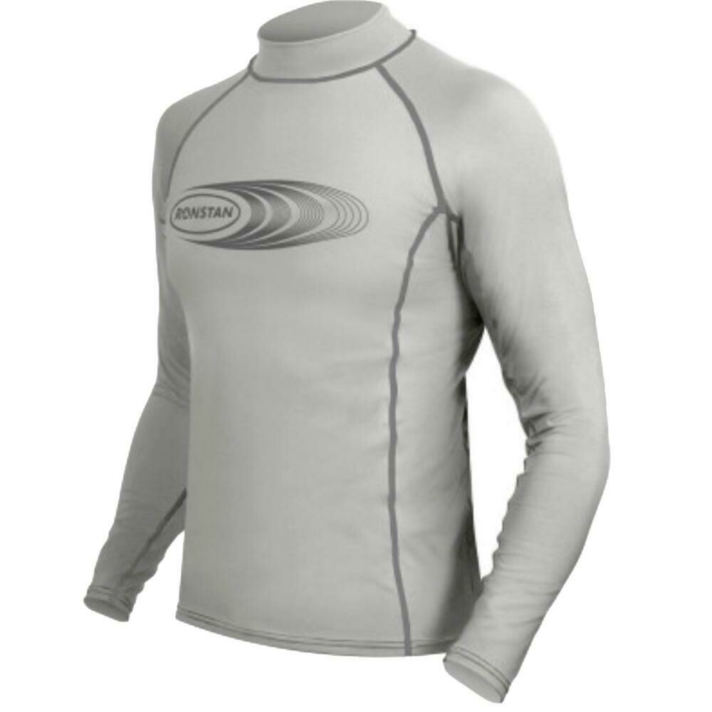 Ronstan Long Sleeve Rash Guard Top - UPF50+ - Ice Grey - Small