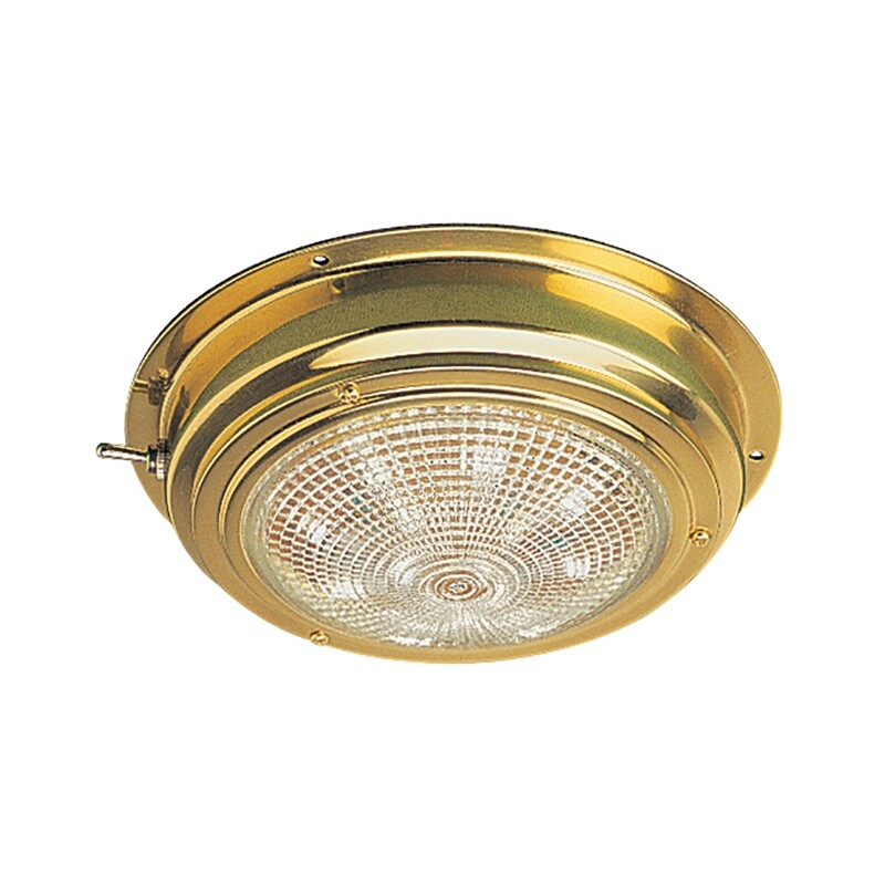 Sea-Dog Brass LED Dome Light - 5&quot; Lens