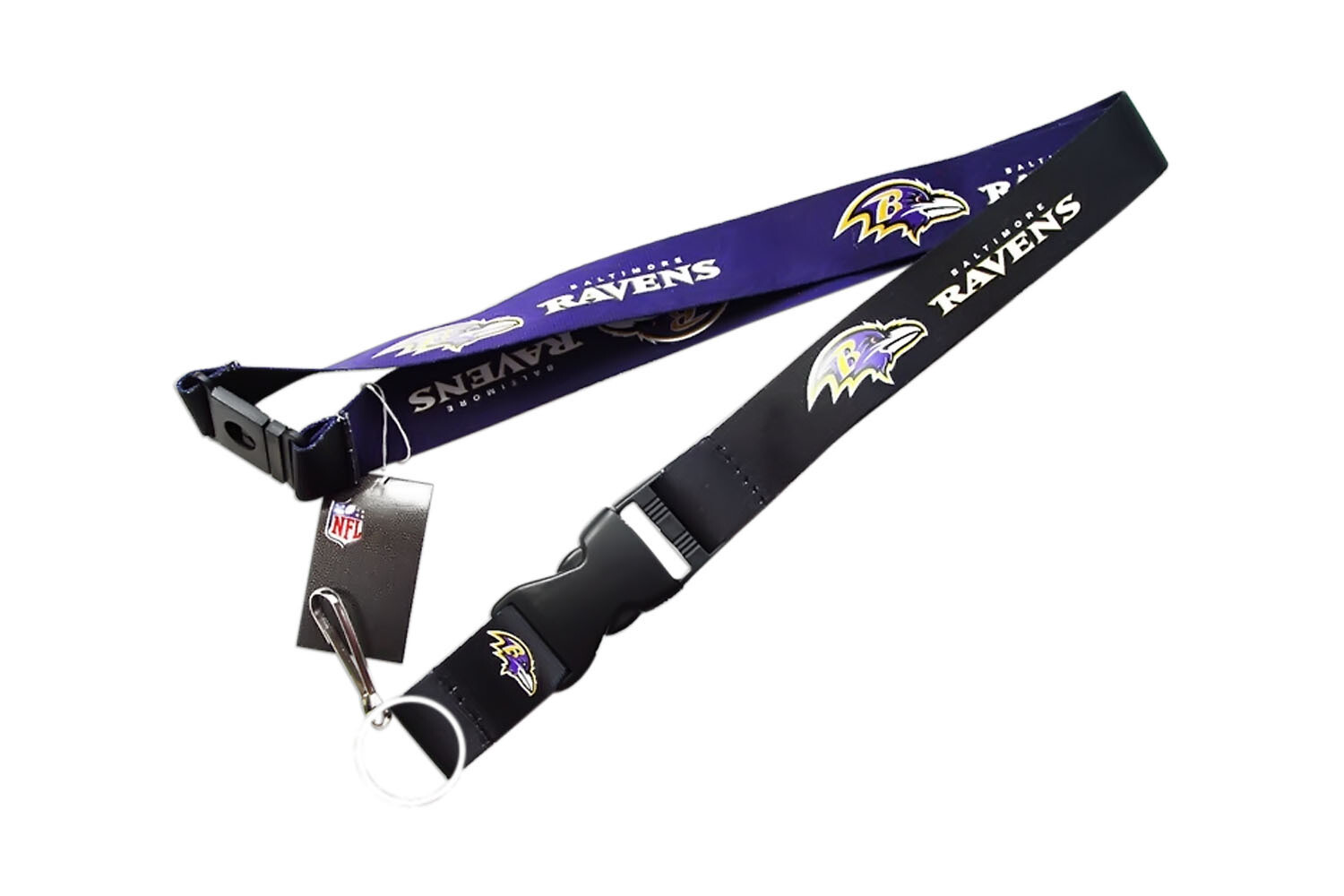 Baltimore Ravens Clip Lanyard Keychain Id Holder Ticket