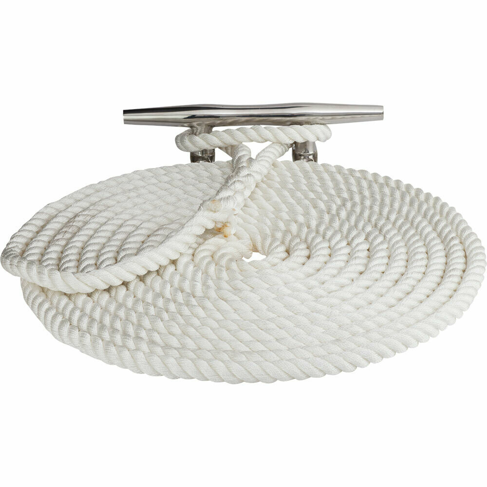 Sea-Dog Twisted Nylon Dock Line - 1/2&quot; x 35&#39; - White