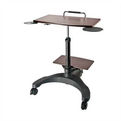 Ergonomic Execlaptop Cart Blk