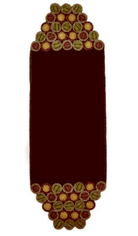 Home Spice Dakota Brown Penny Table Runner, Rectangle - 13&quot; X 40&quot;