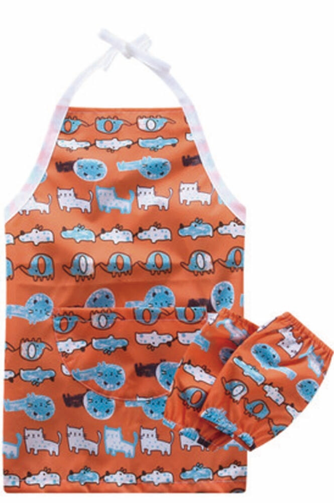 Art Smock Childrens Aprons Painting Apron With Cuff