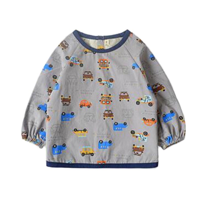 Creative Baby Smock Feeding Bib Waterproof &amp; Oilproof Feeding Clothes Baby Bibs Cars
