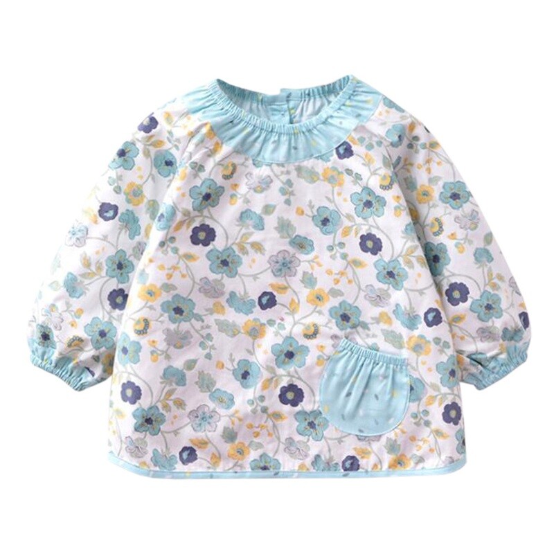 Waterproof &amp; Oilproof Baby Smock Feeding Bib Durable Baby Bibs Feeding Clothes O
