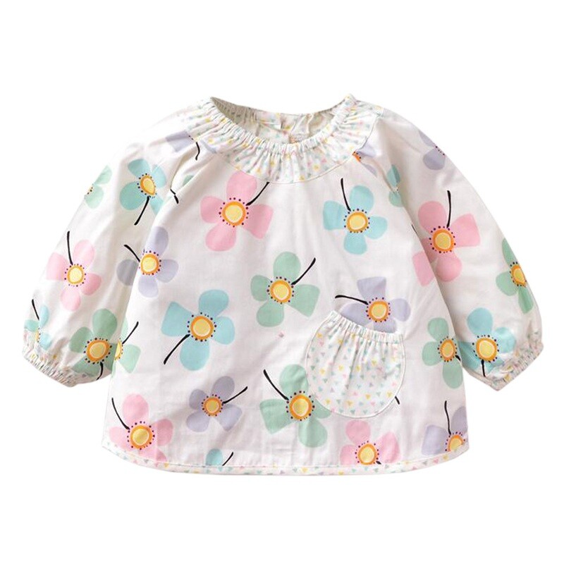 Waterproof &amp; Oilproof Baby Smock Feeding Bib Durable Baby Bibs Feeding Clothes Q