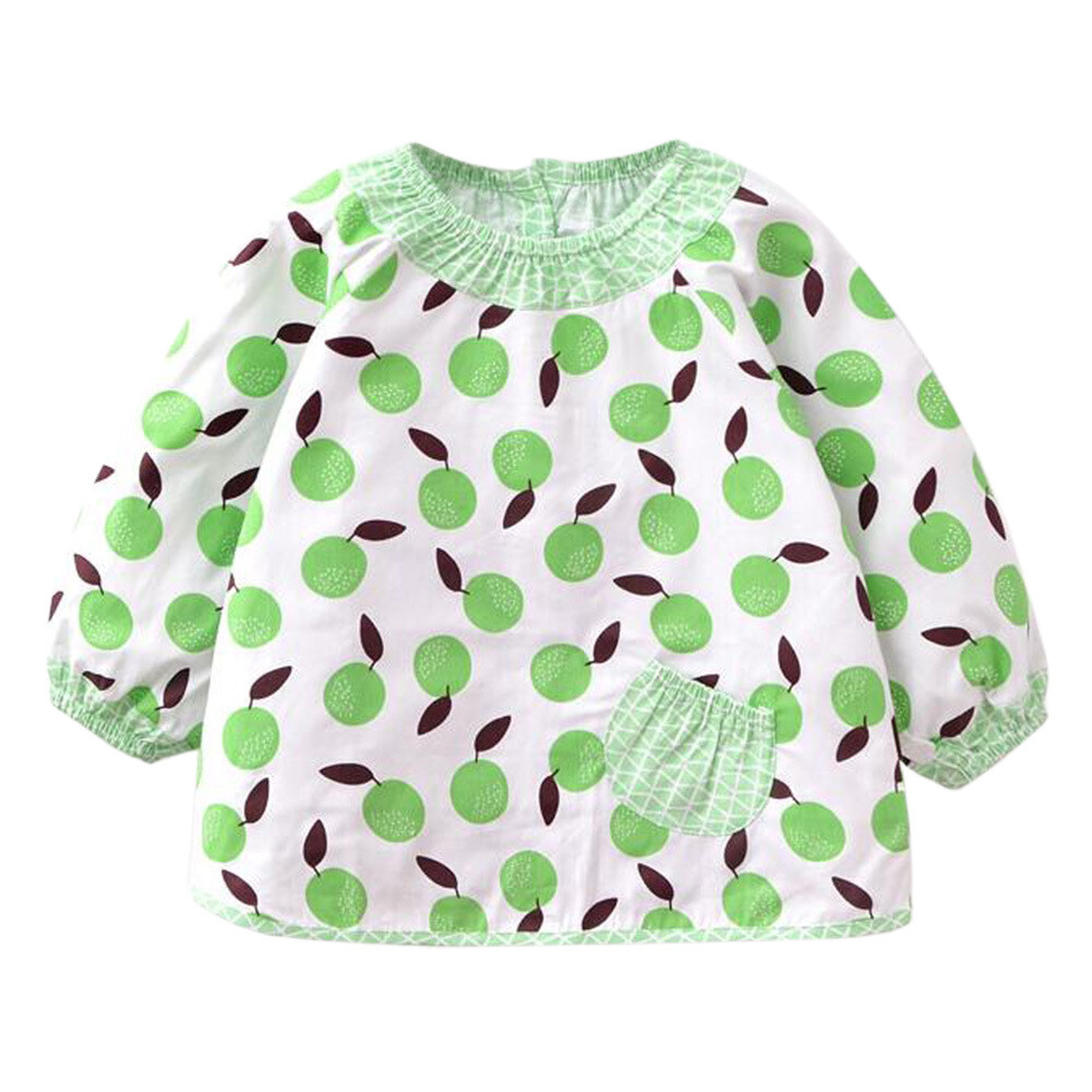 Waterproof &amp; Oilproof Baby Smock Feeding Bib Durable Baby Bibs Feeding Clothes S