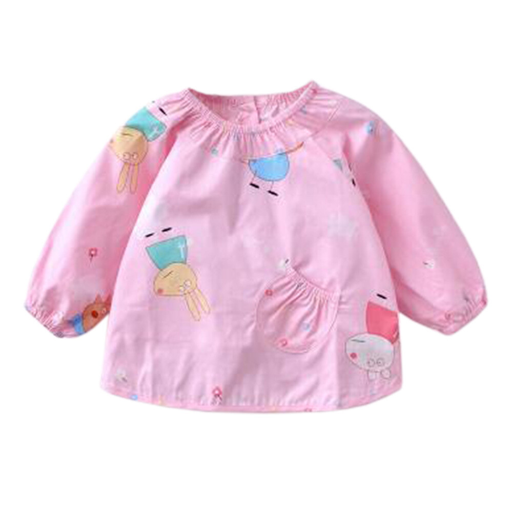 Waterproof &amp; Oilproof Baby Smock Feeding Bib Durable Baby Bibs Feeding Clothes T