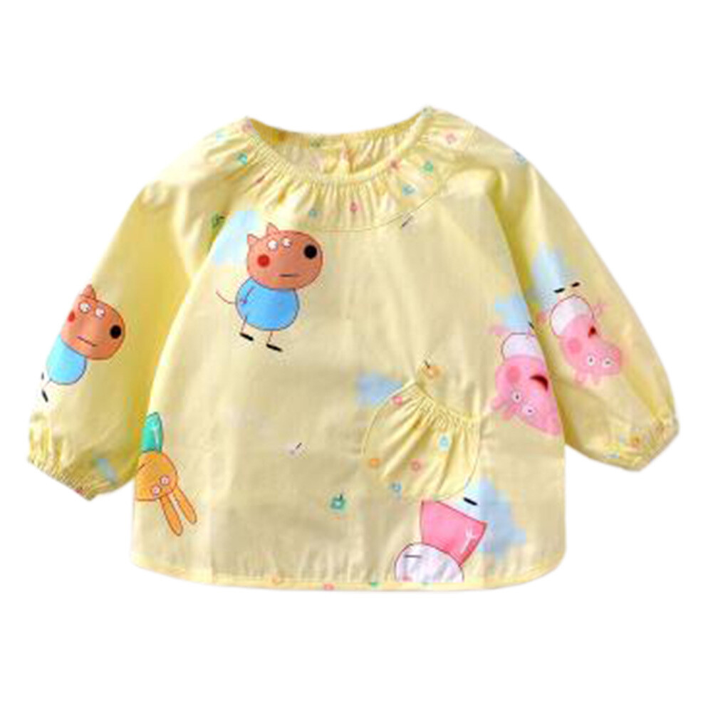 Waterproof &amp; Oilproof Baby Smock Feeding Bib Durable Baby Bibs Feeding Clothes V