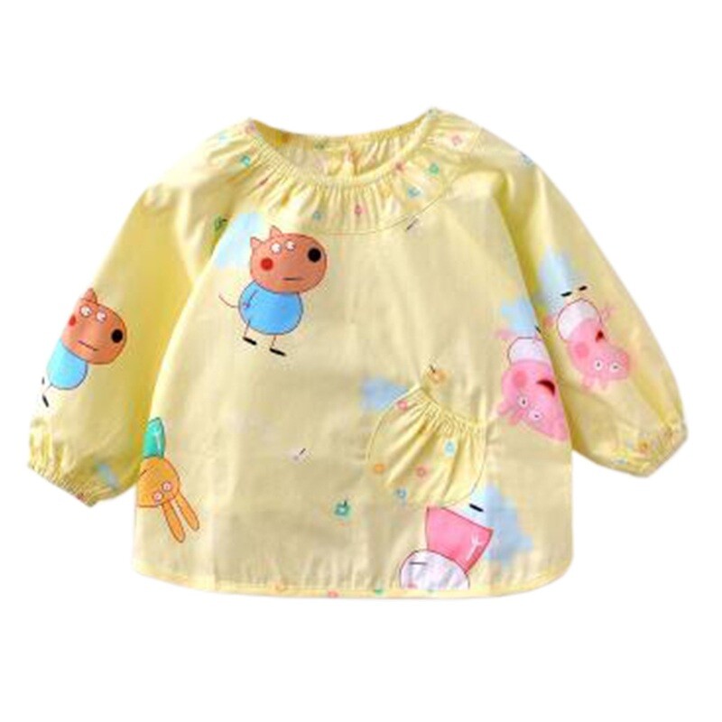 Waterproof &amp; Oilproof Baby Smock Feeding Bib Durable Baby Bibs Feeding Clothes V