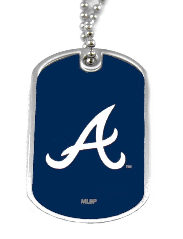 Atlanta Braves Dog Tag Domed Necklace