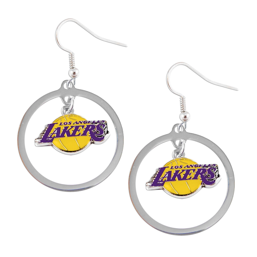 La Los Angeles Lakers Hoop Logo Earring Set Nba Charm