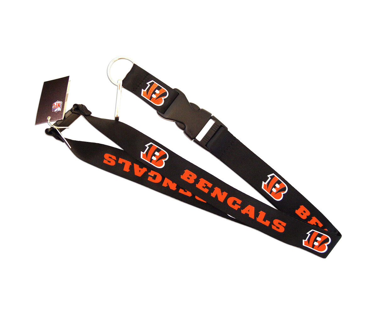 Cincinnati Bengals Clip Lanyard Keychain Id Ticket Nfl