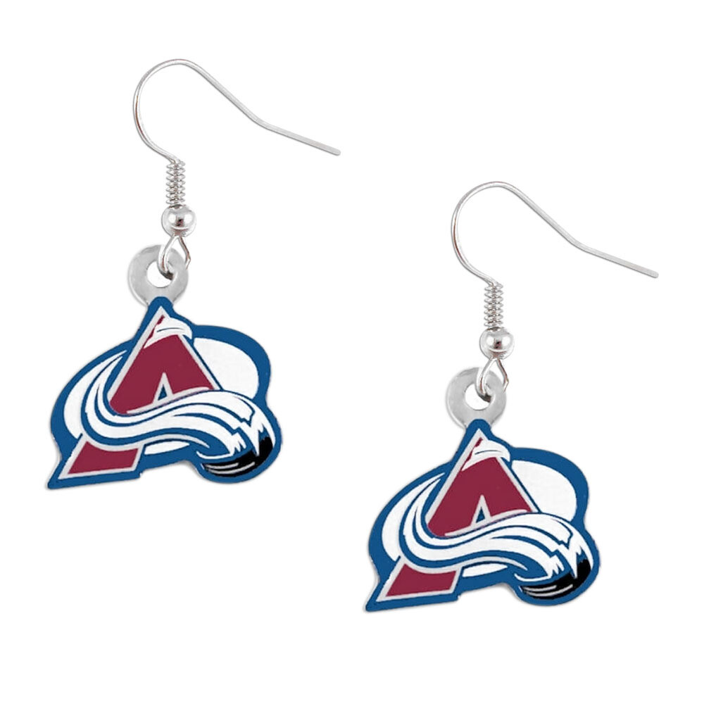 Colorado Avs Avalanche Dangle Logo Earring Set Nhl Charm Gift