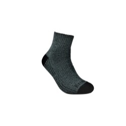 Bamboo Quarter Ankle Sock Heather Grey