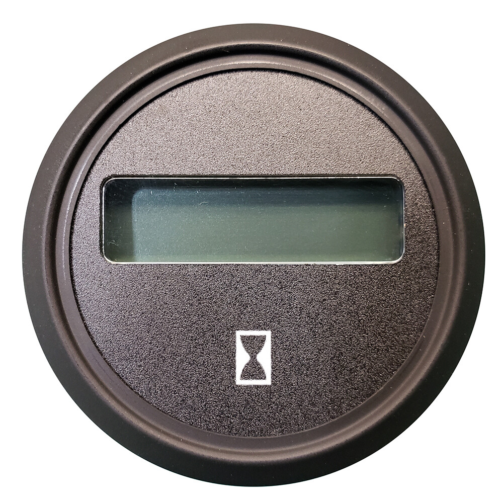 Faria 2&quot; Cummins Hourmeter Euro Black w/Black Bezel