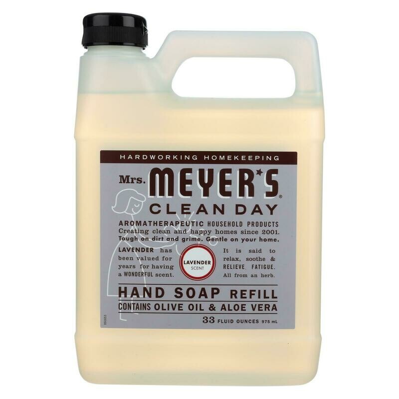 Mrs. Meyer&#39;s Clean Day - Liquid Hand Soap Refill - Lavender - 33 Fl Oz