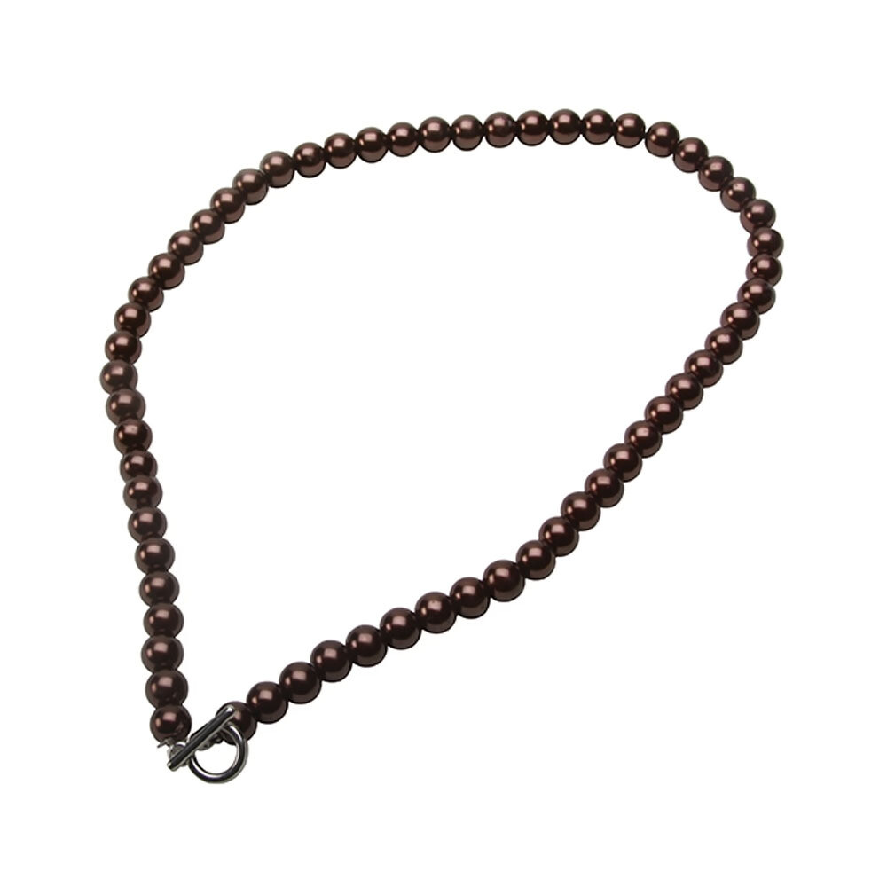 Premiumconnection Bronze Color Glass Pearl Neck