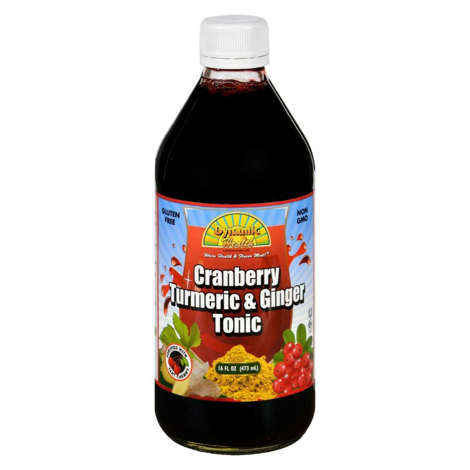 Dynamic Health Tonic - Cranberry Turmeric And Ginger - 16 Oz