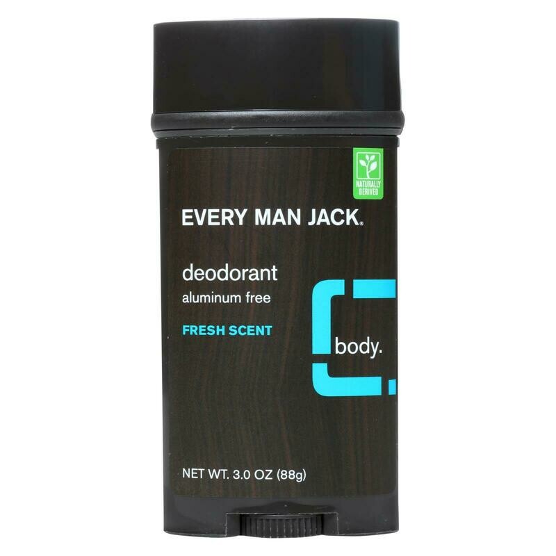 Every Man Jack Body Deodorant - Fresh Scent - 3 Oz
