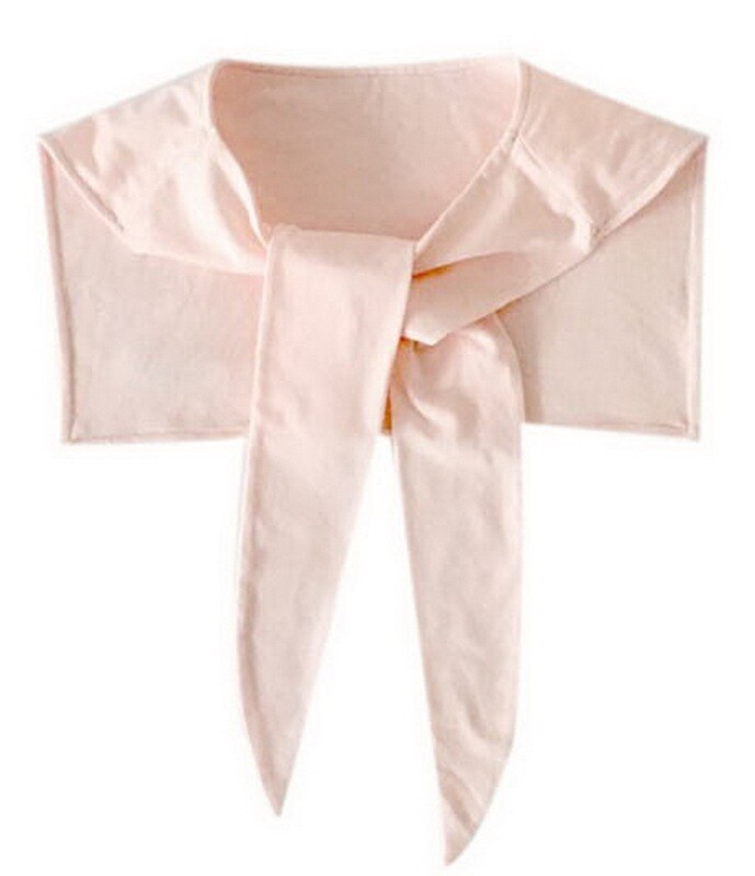 Navy Style False Collar Shawl Fashion Rabbit Ear Shaped Fake Sleeve Collar, Pink