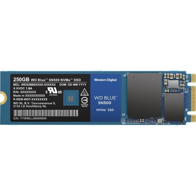 WD Blue SN500 WDS250G1B0C 250 GB Solid State Drive - PCI Express (PCI Express 3.0 x2) - Internal - M.2 2280